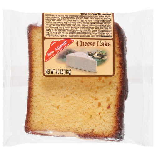 Bon Appetit Cheese Sliced Cake 4oz (8 count)
