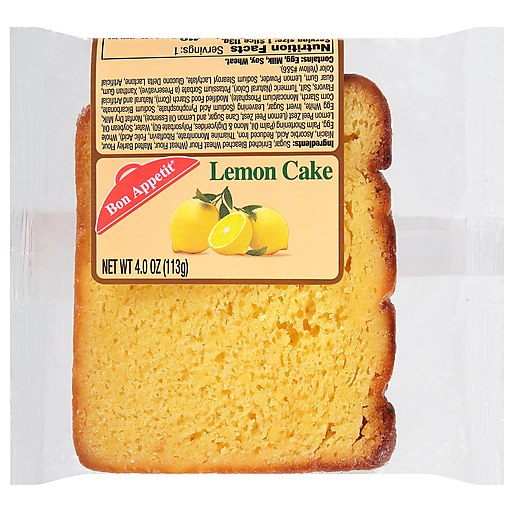 Bon Appetit Lemon Sliced Cake 4oz (8 count)